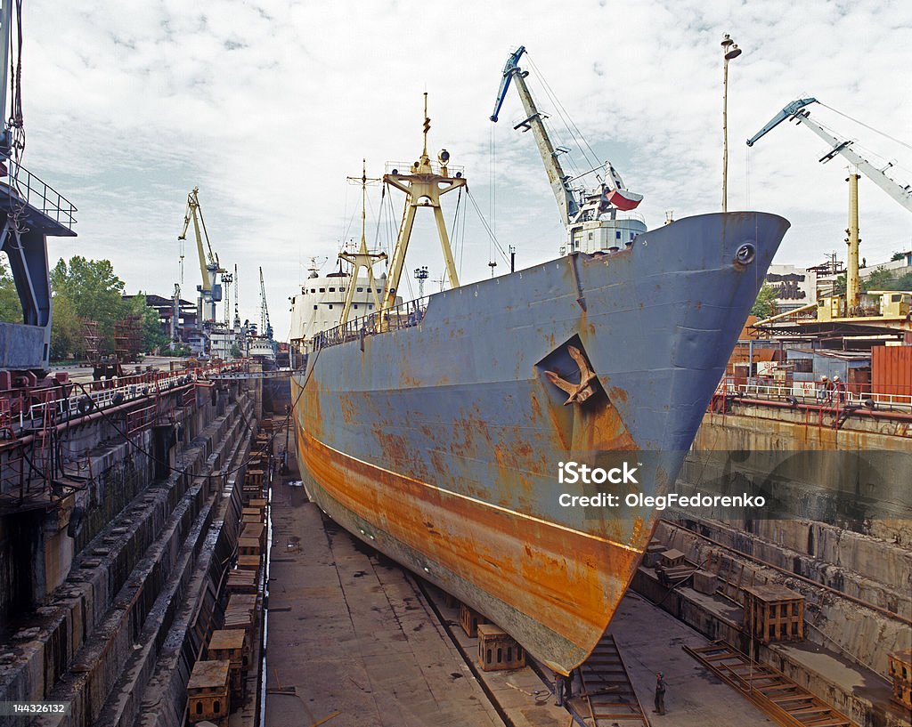 La construcción naval, reparación de envío - Foto de stock de Agua libre de derechos