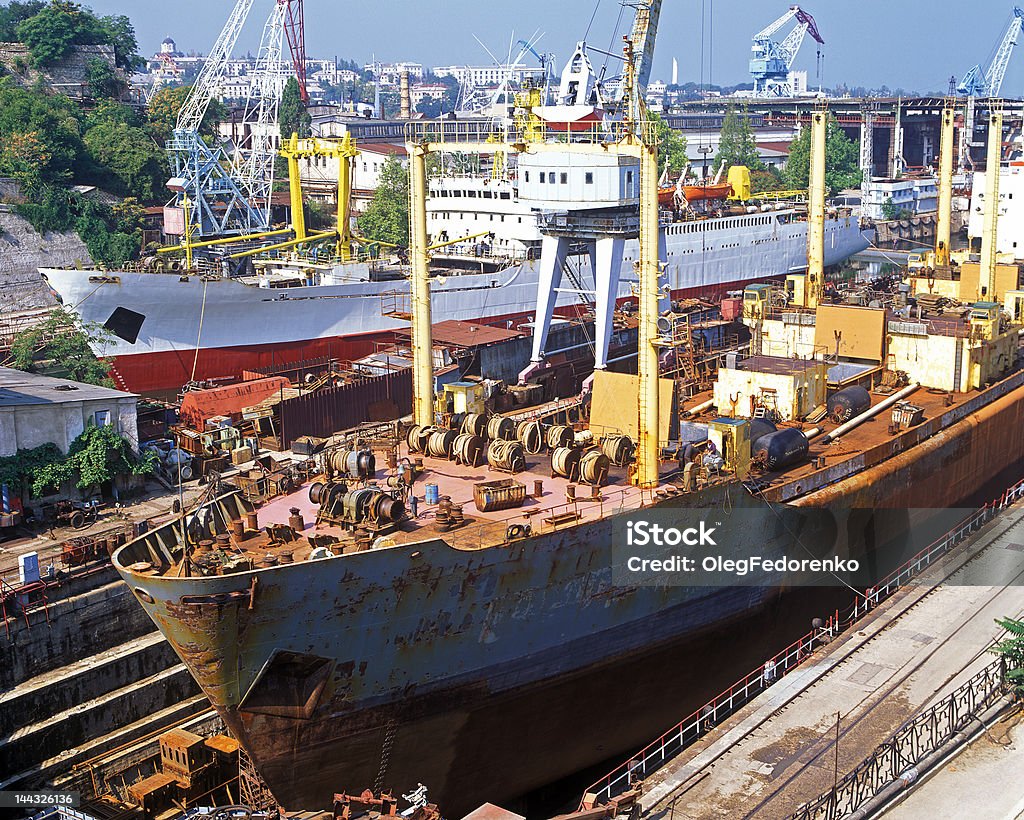 La construcción naval, reparación de envío - Foto de stock de Agua libre de derechos