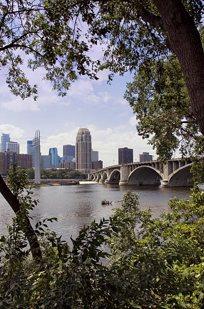 istock Downtown Minneapolis Minnesota Through Trees 144326279