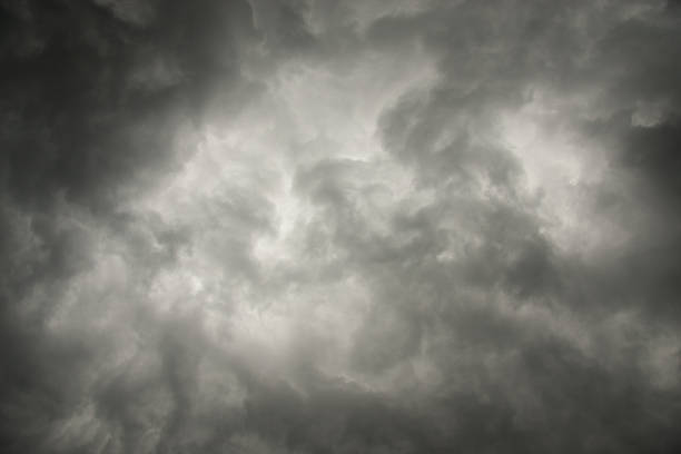 istock thick black clouds in the sky before the storm 1443263022