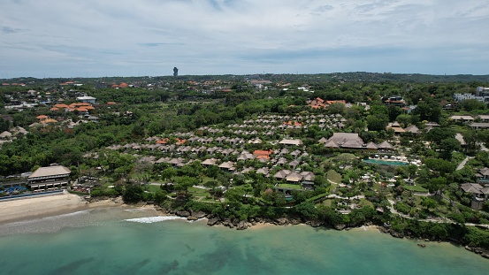 Bali, Indonesia - November 7, 2022: The Beaches and Cliffs of Uluwatu Bali