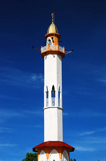 Minarete mezquita - foto de stock