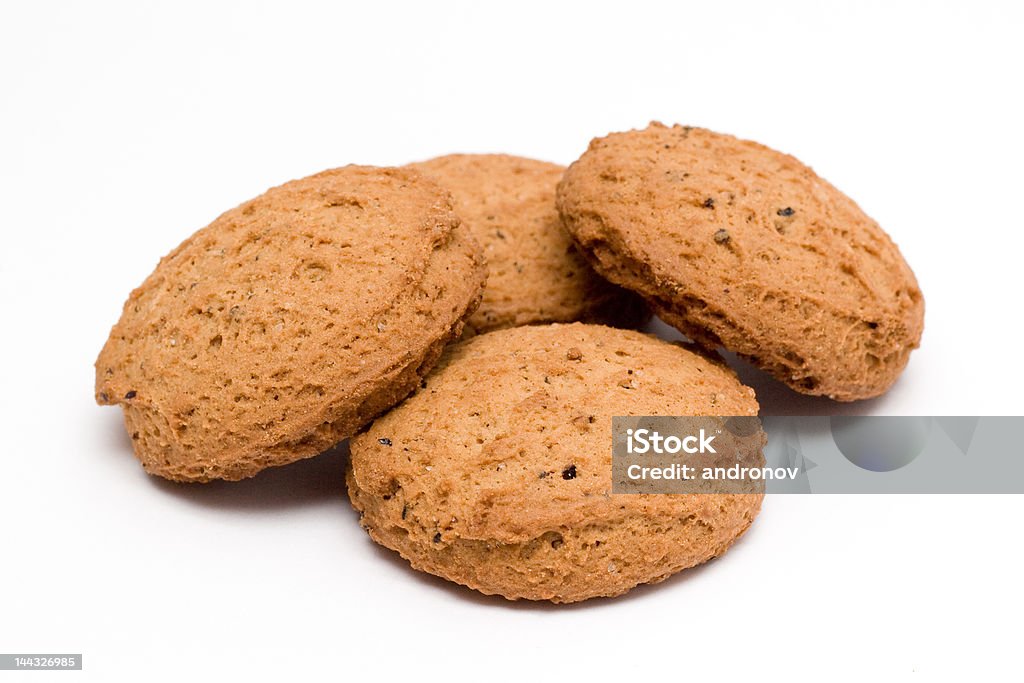 Quatro Biscoitos isolado, Vista de perto - Royalty-free Alimentação Não-saudável Foto de stock