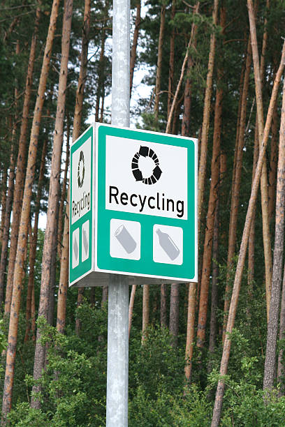 recycling sign stock photo