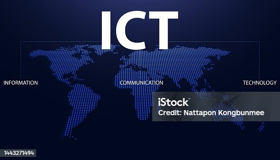 istock Abstract Map Futuristic Dotted Modern Concept ICT Information and Communication Technology data security protection analyze or process receiving and sending data storage and reuse 1443271494