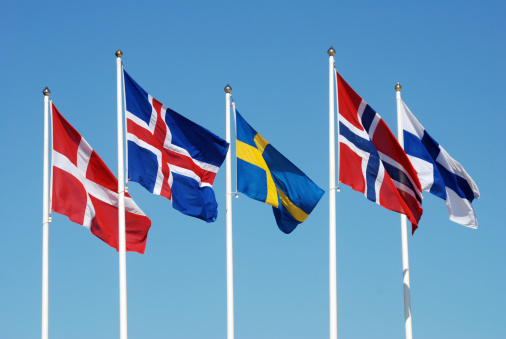 Banderas diseño escandinavo photo