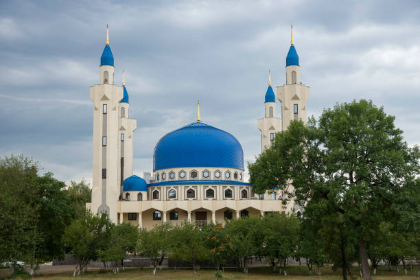Russia. Republic of Adygea, Maykop. The building of the Maykop Cathedral Mosque. Juma Mosque.