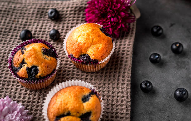 홈메이트 블루베리 머핀 - muffin blueberry muffin blueberry butter 뉴스 사진 이미지