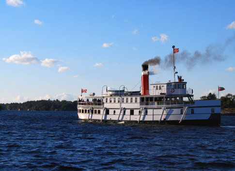 Passenger steamship on Lake Muskoka