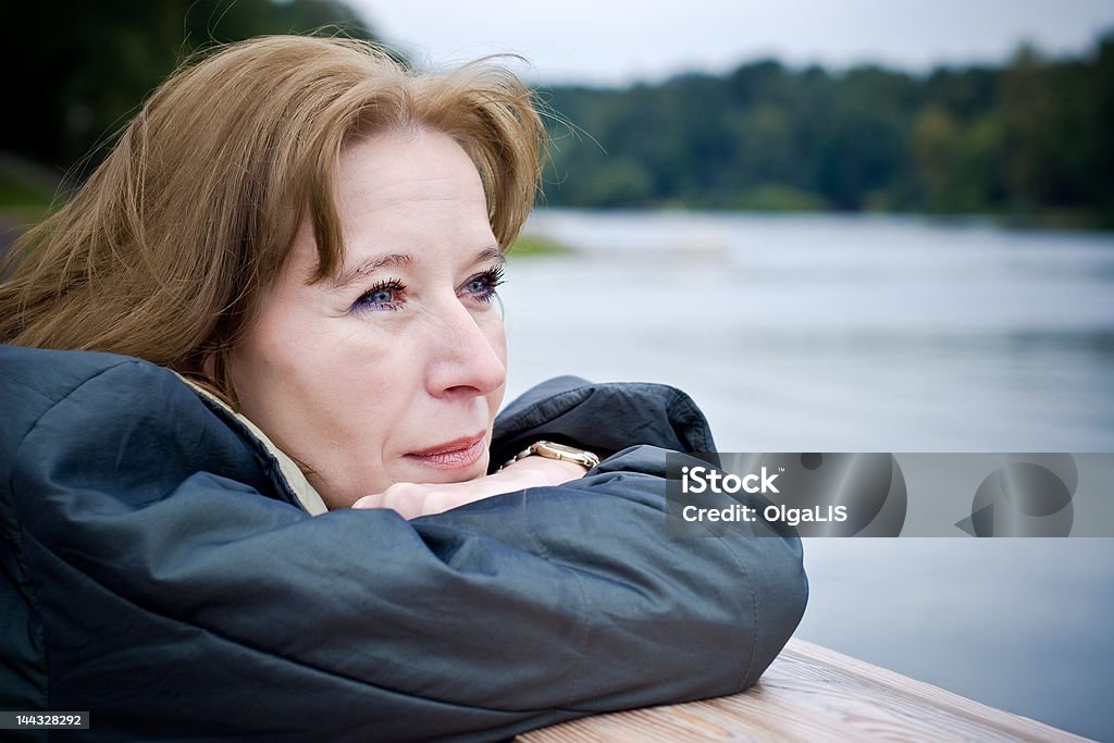 Ältere Frau Träumen - Lizenzfrei Aussicht genießen Stock-Foto