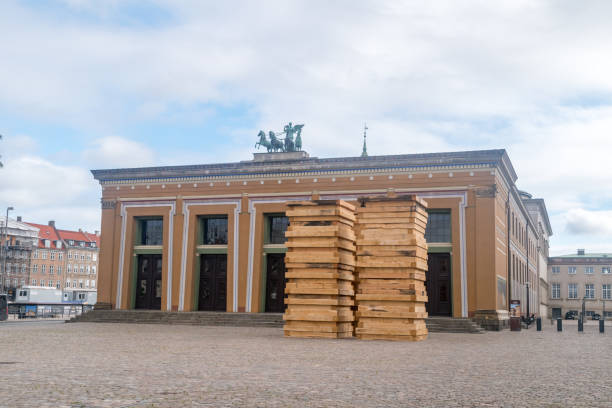 Copenhagen, Denmark - July 26, 2022: Thorvaldsens Museum in Copenhagen.