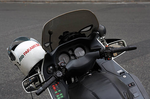 istock Paramedic's motorcycle from the NHS in London. 144328926