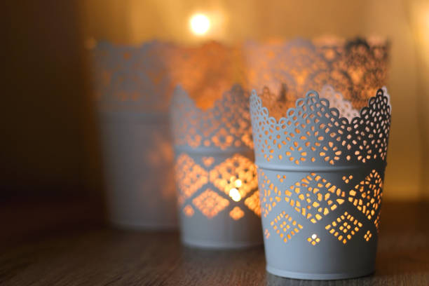 Decorative Candle Holders stock photo
