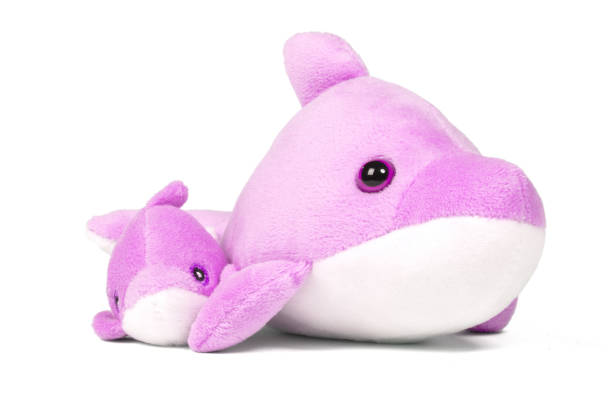 istock Pliuche dolphin toy on white 1443291217