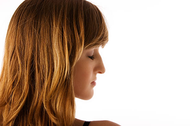 istock Beautiful woman profile 144329334