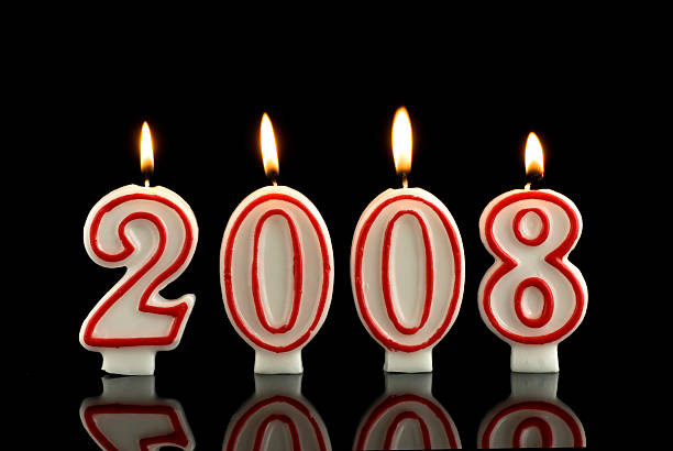 Happy New Year candles 2008