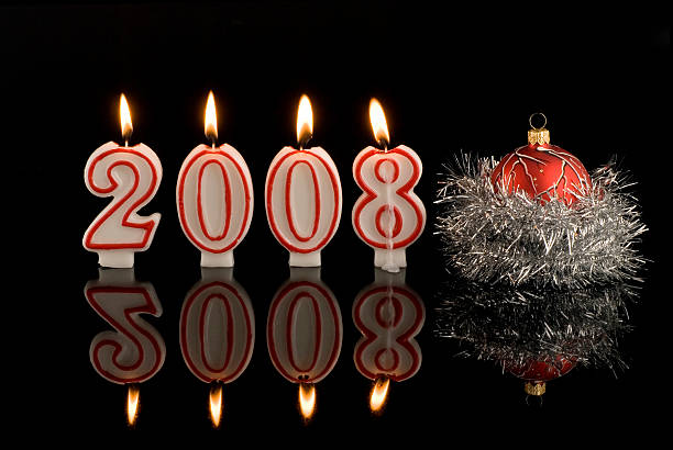 istock Happy New Year candles 2008 144329495