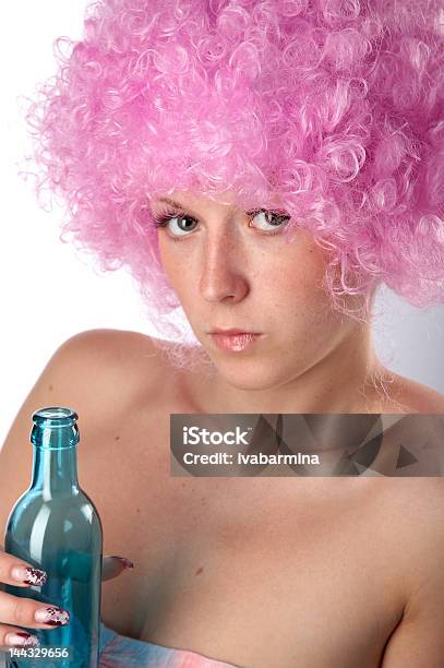 Girl In Pink Stock Photo - Download Image Now - Adult, Beautiful People, Beauty