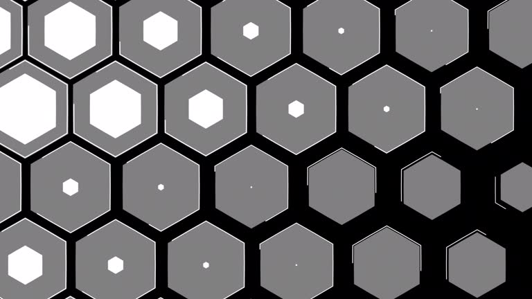 Hexagon transition background with alpha channel