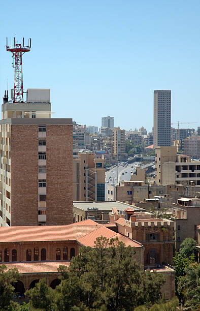General view, including the Ring, Beirut, Lebanon General view of a part of Beirut, Lebanon. alintal stock pictures, royalty-free photos & images