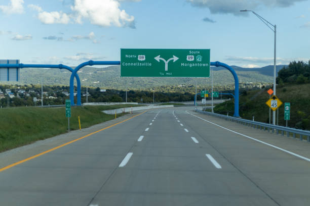 istock American highway road sign 1443301640