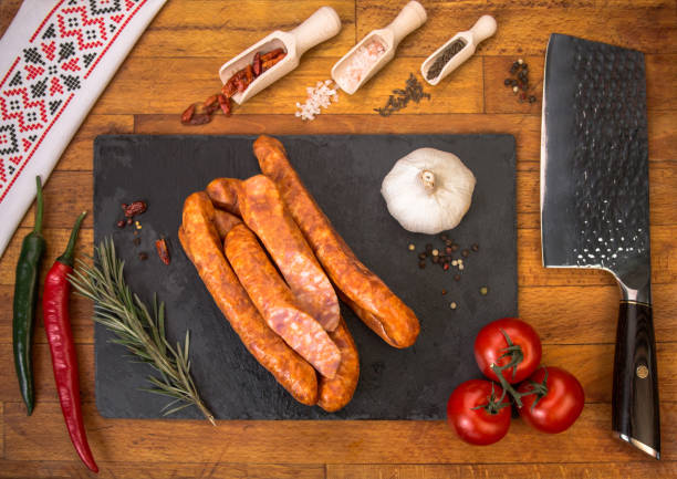 istock Cold plateau dish with sausages 1443305247