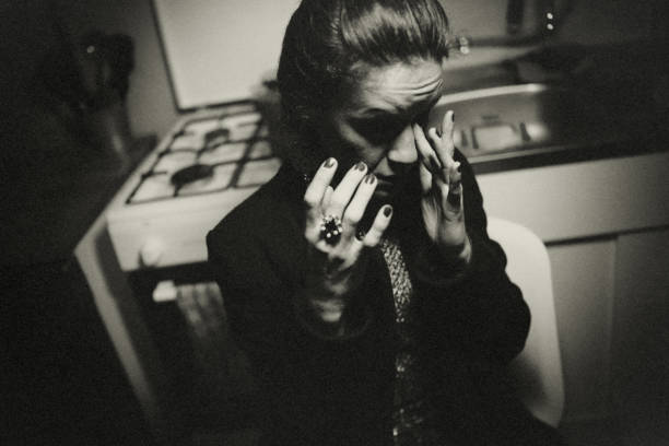 Cofused woman portrait. Identity conflict