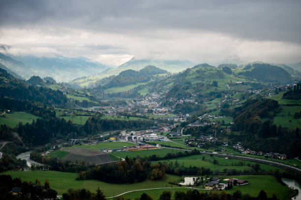istock Austria village landscape, autumn 1443312760