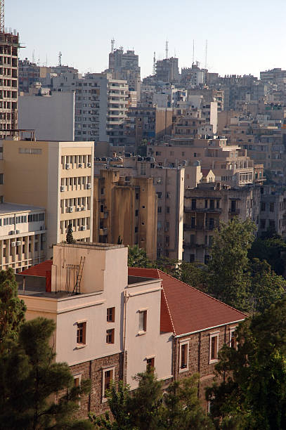 View of beirut, Lebanon View from Achrafieh, in Beirut, Lebanon. alintal stock pictures, royalty-free photos & images