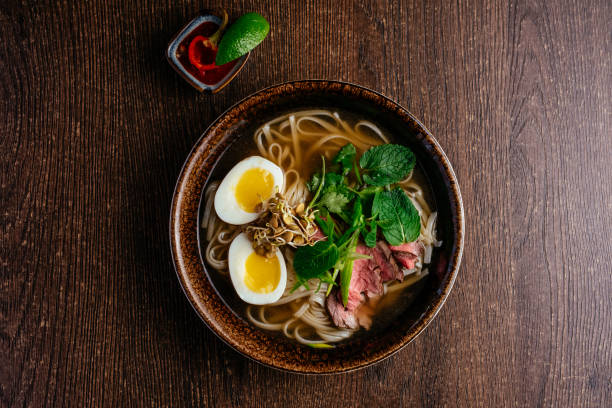 istock vietnamese national pho soup on a wooden table 1443316764
