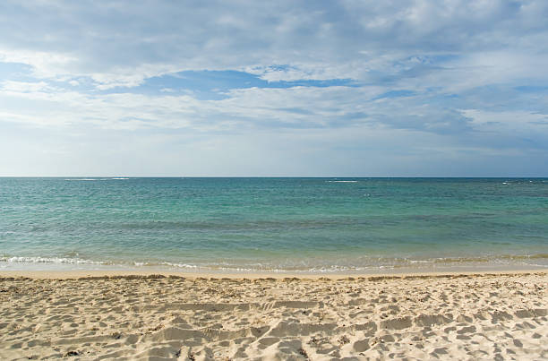 istock Ocean and White Sandy Beach on Sunny Day 144331744