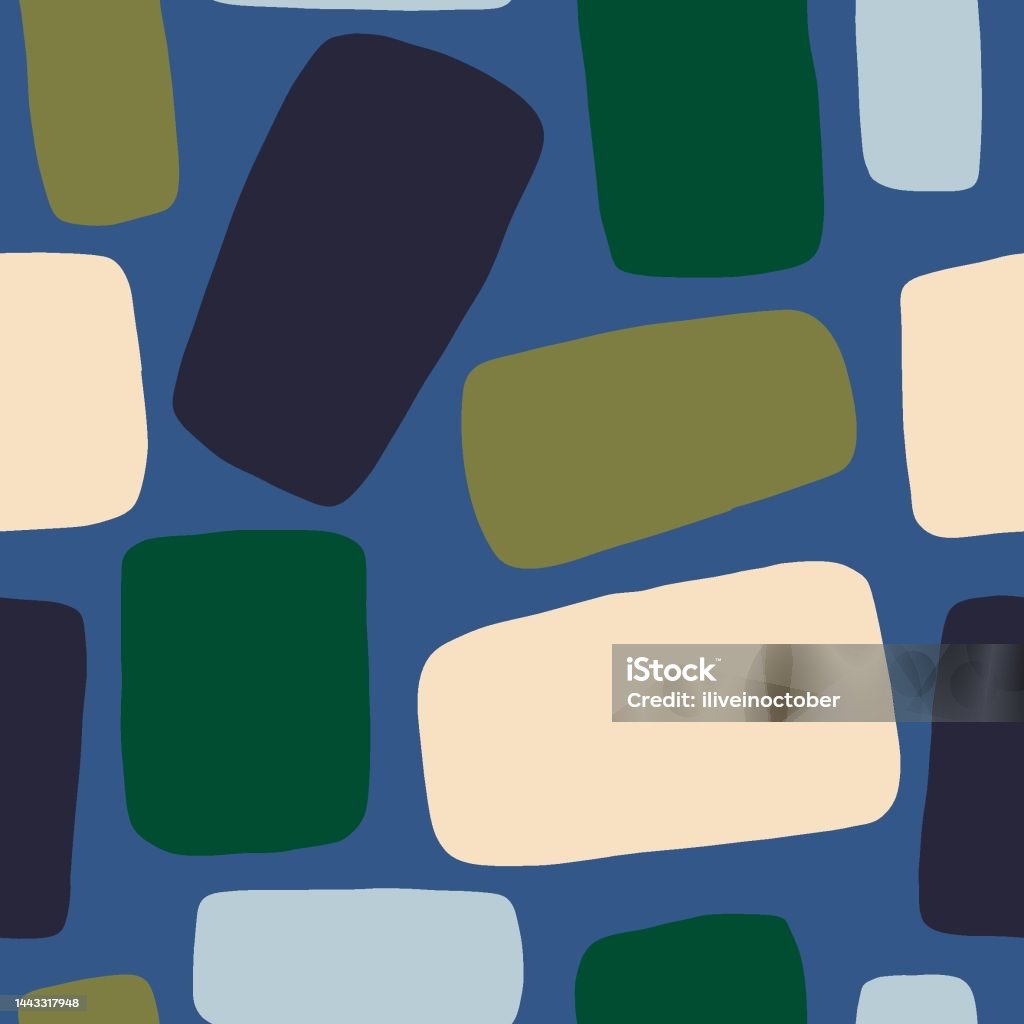 Abstract Seamless Texture With Different Rectangles Stock Illustration ...