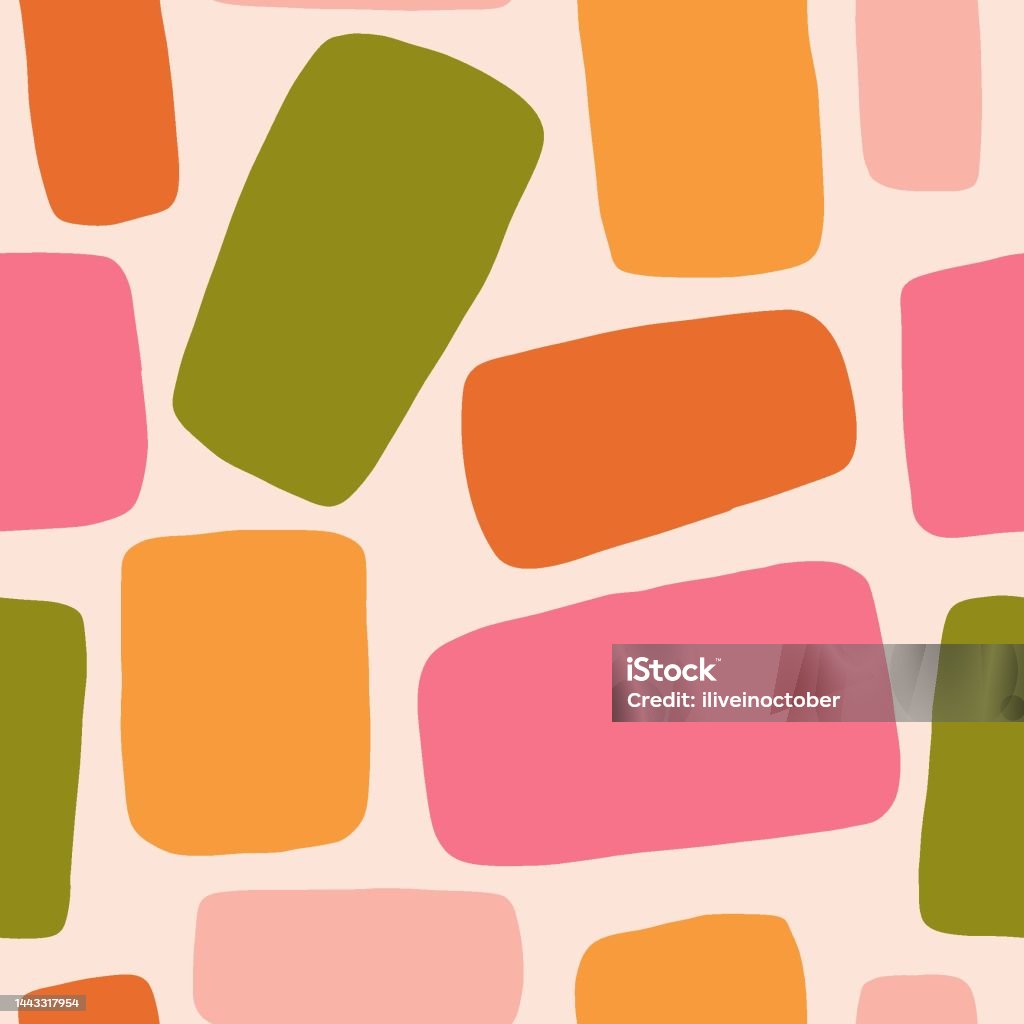 Abstract Seamless Texture With Different Rectangles Stock Illustration ...