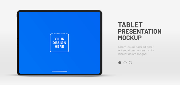 Screen Less Tablet 3d Tablet Frame Less Blank Screen Empty Screen Device Tablet Mockup ...