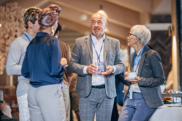 istock Business people at convention 1443318797