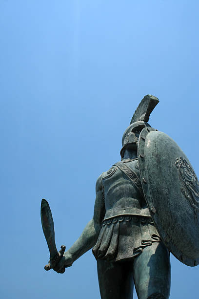 estatua de leonidas en sparta, grecia - 300 fotografías e imágenes de stock