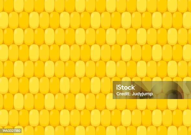 Corn Field Pattern Design Corn Pattern Vector Pattern With A Grain Of Corn Vector Illustration In ...