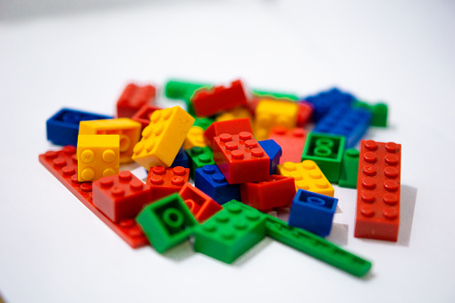 photo of random pile of colorful brick toys