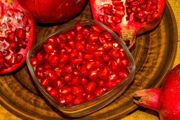 istock Pomegranate fruit and pomegranate juice 1443323659