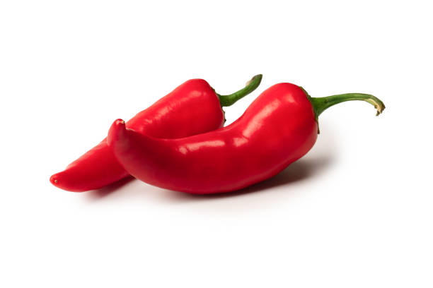 istock Red hot chili pepper isolated on a white background. 1443323981