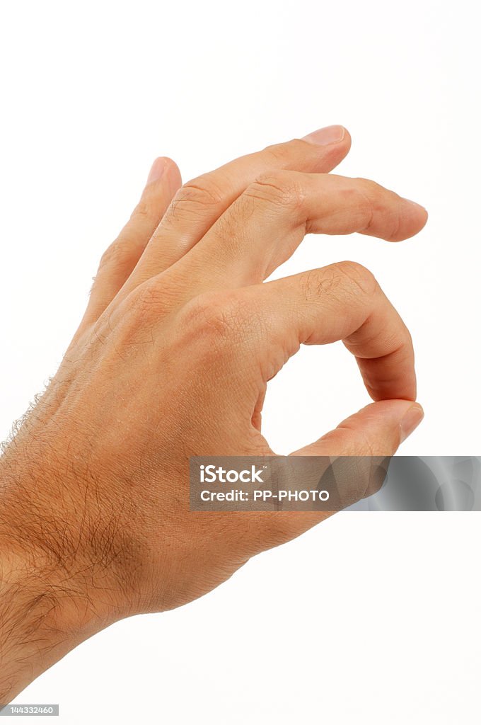 Okay gesture Male's hand symbolizing everything is ok. Adult Stock Photo