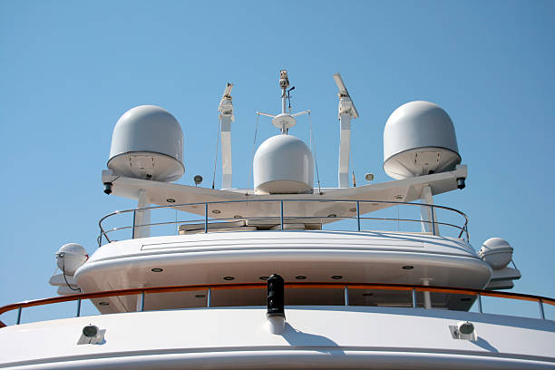 istock radar and gps equipment on luxurius yacht 144333032