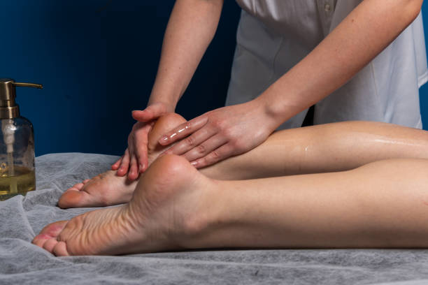 istock Legs massage for relaxing and good health 1443330930