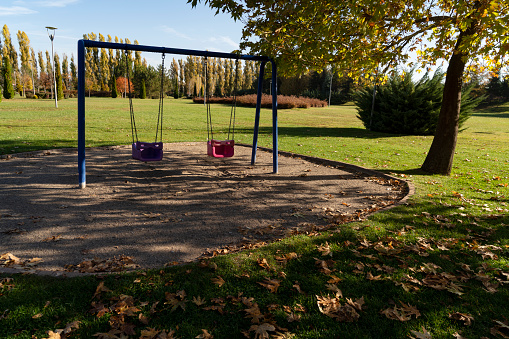 swings in a playground