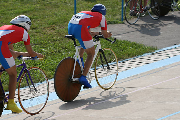istock Bicyclists. Race for the leader. 144333272
