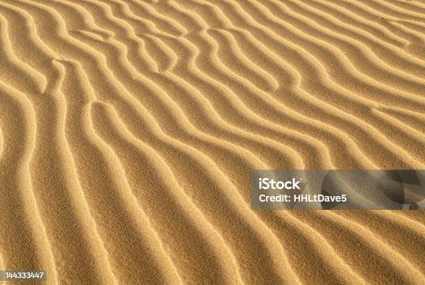 Ridges Formed In A Sand Dune Stock Photo - Download Image Now - Barren, Brown, California