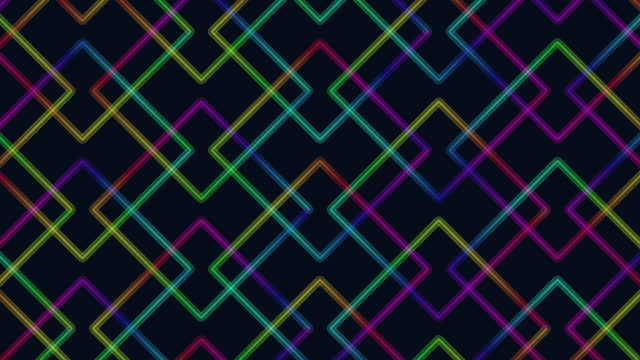 Gradient squares pattern with neon color