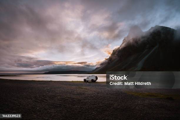 Surreal Landscape Stock Photo - Download Image Now - Iceland, 4x4, Off-Road Vehicle