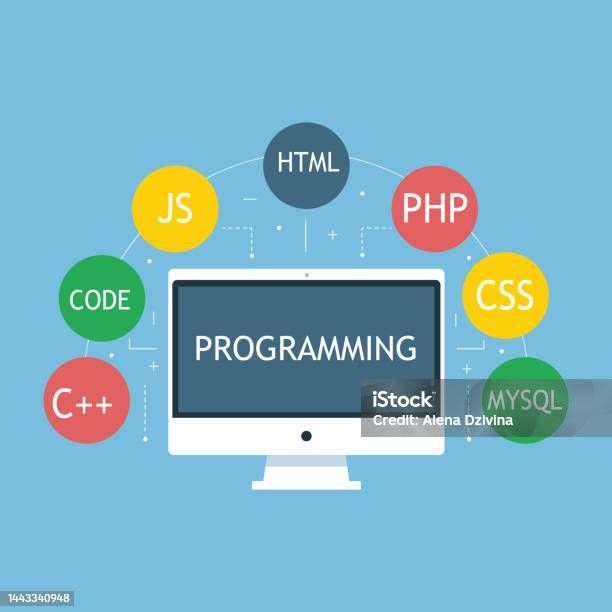 Programming Software 1 Stock Illustration - Download Image Now ...