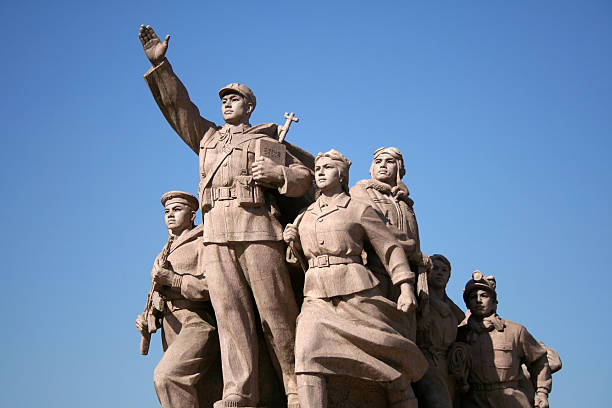 Statue of workers Statue of the workers in Tiananmen Square, Beijing communism stock pictures, royalty-free photos & images